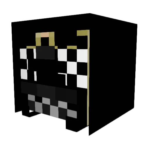Corben_ Minecraft avatar head, 3D render