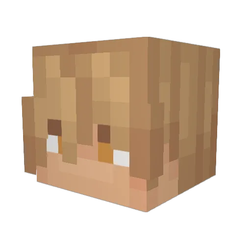 CorbinAE Minecraft avatar head, 3D render