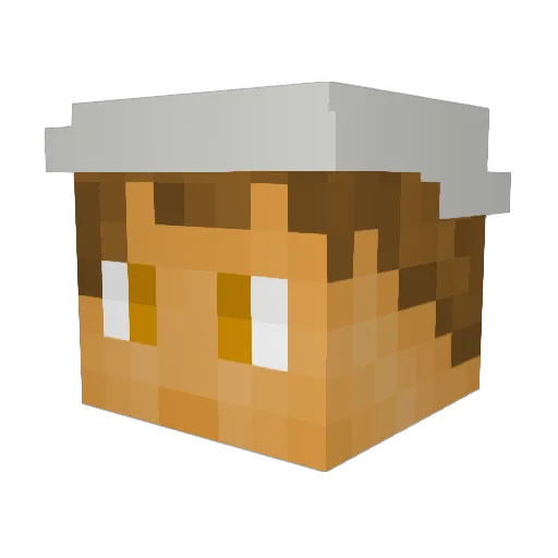 Corc0 Minecraft avatar head, 3D render