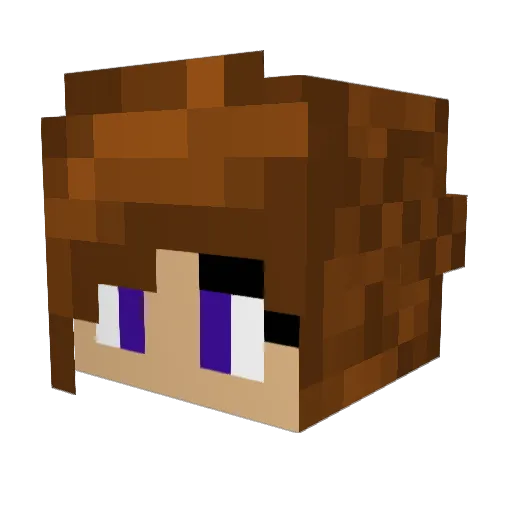 Cordalyn Minecraft avatar head, 3D render