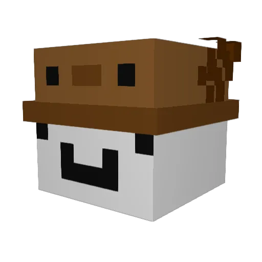 Cordero2801 Minecraft avatar head, 3D render