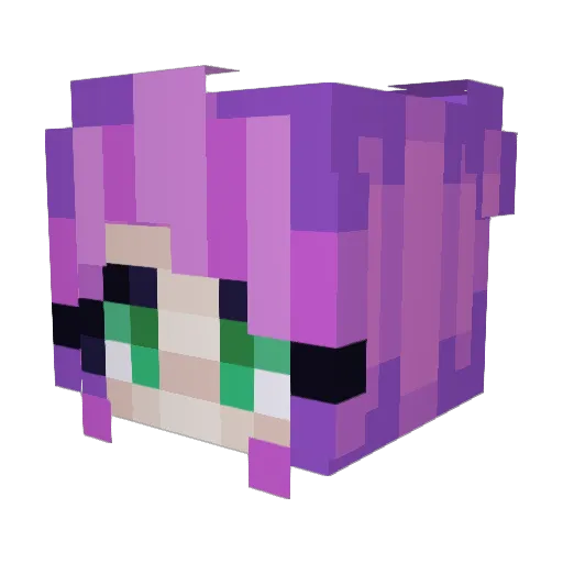 Cordeux Minecraft avatar head, 3D render