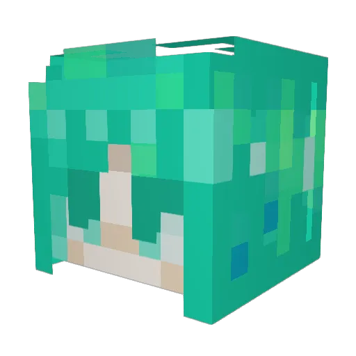 Cordi_Chrysaline Minecraft avatar head, 3D render