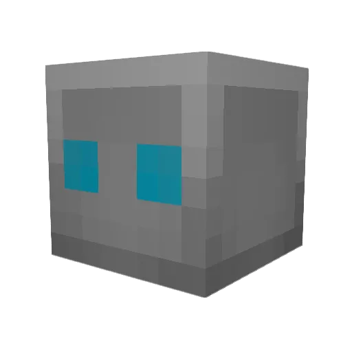 CordlessTool Minecraft avatar head, 3D render