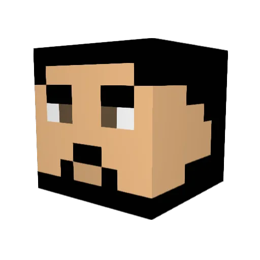 Core712 Minecraft avatar head, 3D render