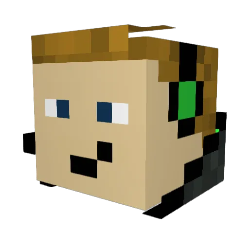 CoreBreaker_TL Minecraft avatar head, 3D render