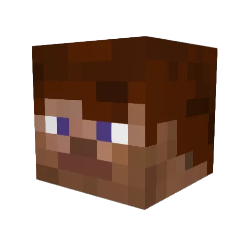 CoreCam Minecraft avatar head, 3D render