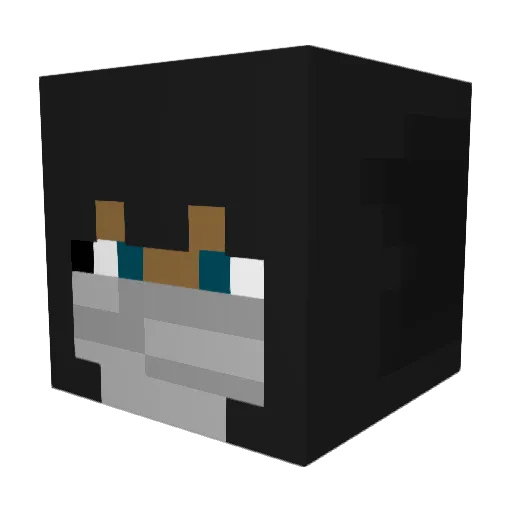 CoreReaction Minecraft avatar head, 3D render