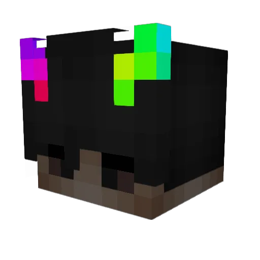 CoreWeg Minecraft avatar head, 3D render