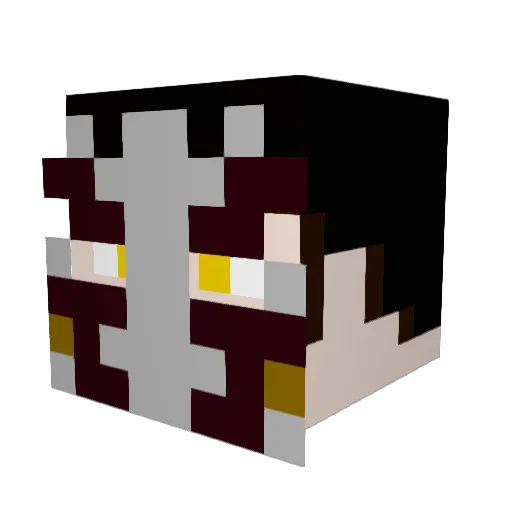 Coredexacon Minecraft avatar head, 3D render