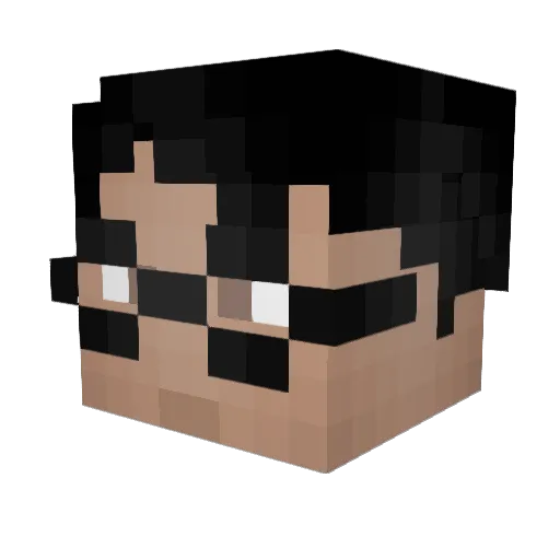 CorenBeulve Minecraft avatar head, 3D render