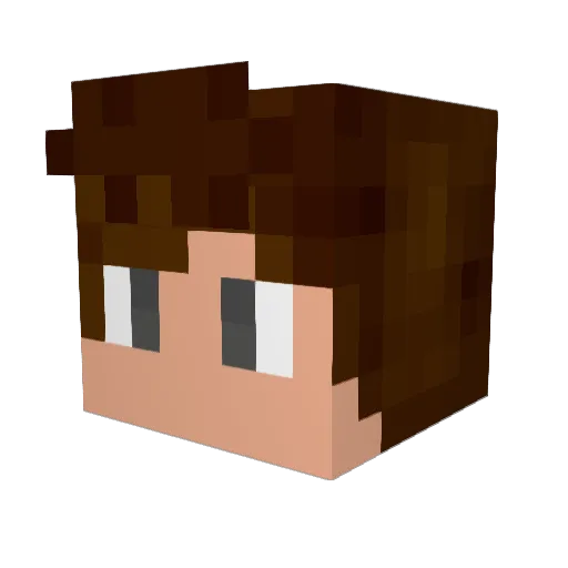 Corentin26 Minecraft avatar head, 3D render
