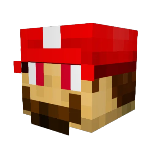 Corey1480 Minecraft avatar head, 3D render