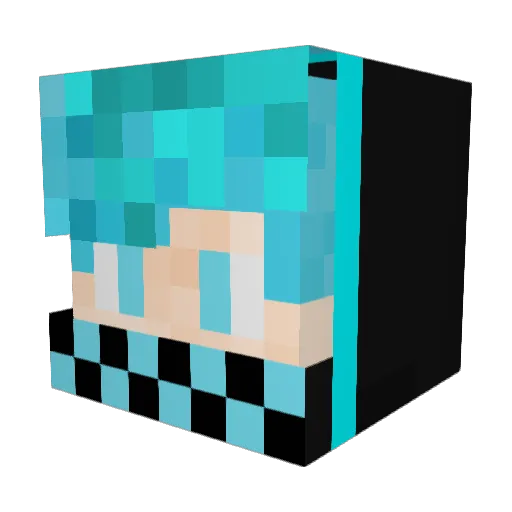 Corey781 Minecraft avatar head, 3D render
