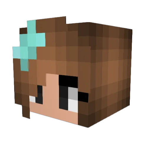 CoreyB73 Minecraft avatar head, 3D render