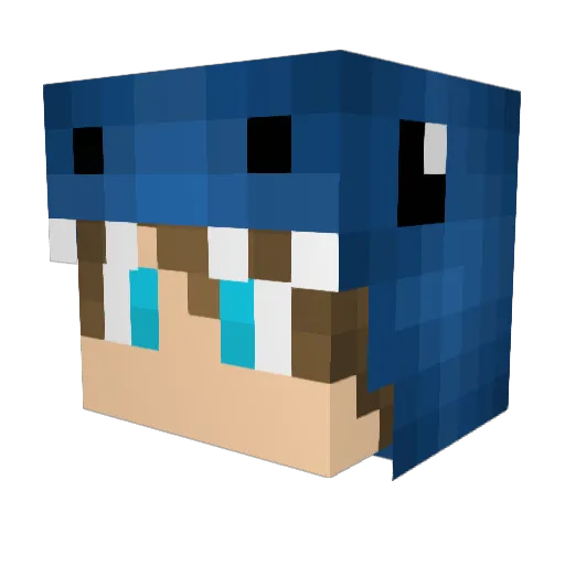 CoreyTheSavage Minecraft avatar head, 3D render