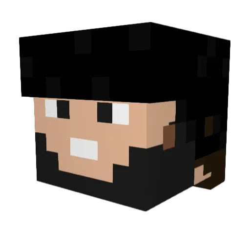 Corey_Crawford Minecraft avatar head, 3D render