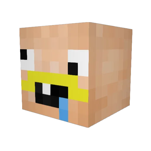Coreytomo9 Minecraft avatar head, 3D render