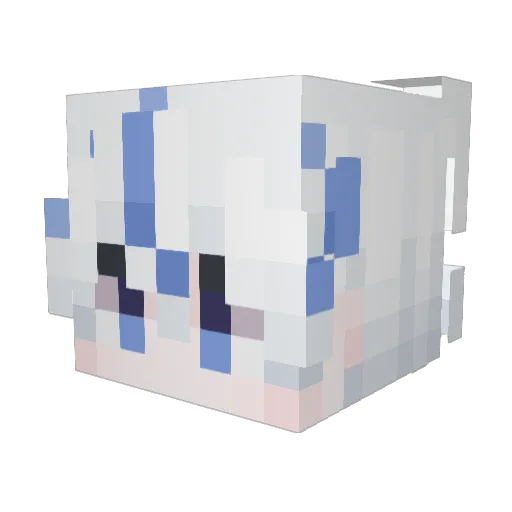 Corfu_ Minecraft avatar head, 3D render