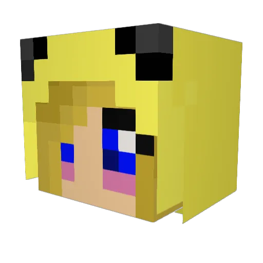 Cori1989 Minecraft avatar head, 3D render