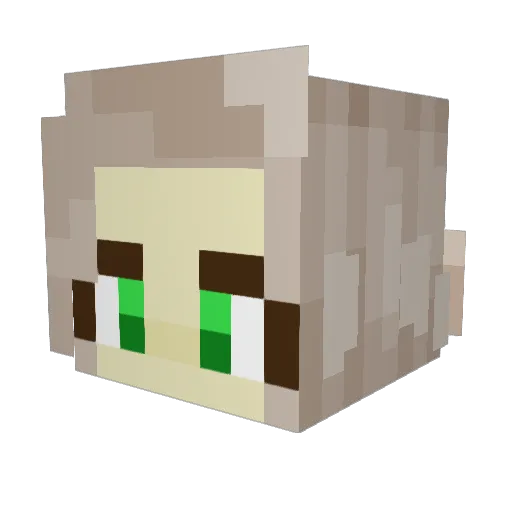 CoriLayne Minecraft avatar head, 3D render