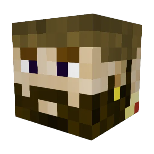 Corianes Minecraft avatar head, 3D render