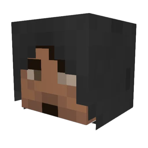 Coridt Minecraft avatar head, 3D render