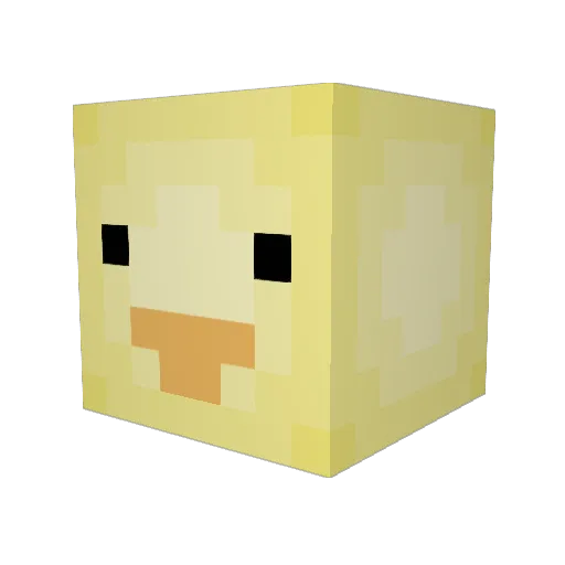 Coriendo Minecraft avatar head, 3D render
