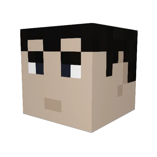 Corington Minecraft avatar head, 3D render