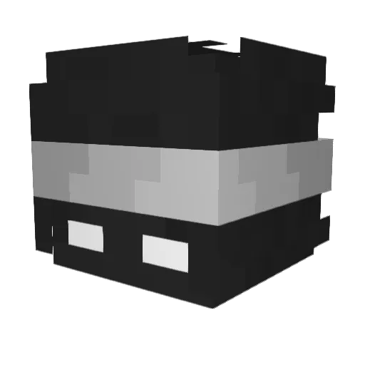 Corinthian Minecraft avatar head, 3D render