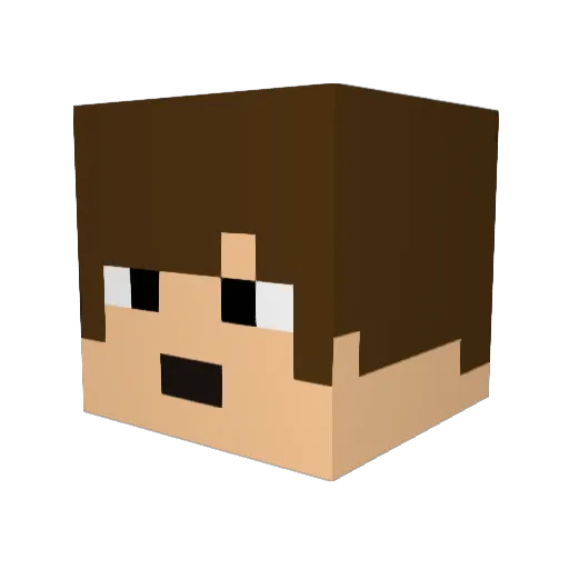 Cork_2000 Minecraft avatar head, 3D render