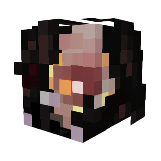 Corkey159 Minecraft avatar head, 3D render