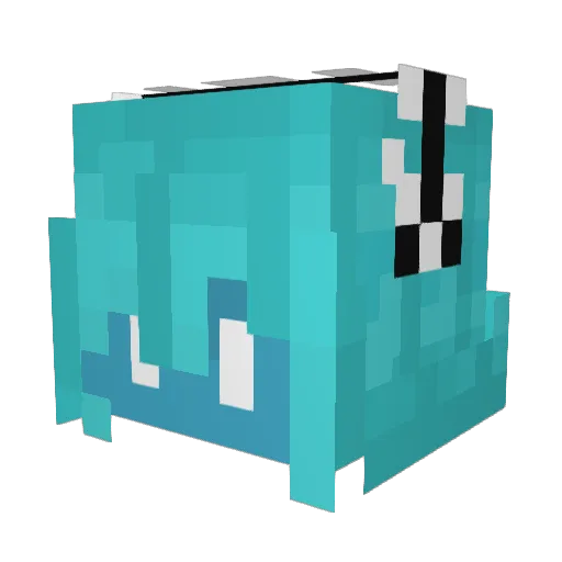 Corkgames Minecraft avatar head, 3D render