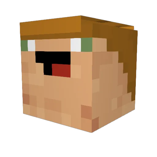 Corki_88 Minecraft avatar head, 3D render