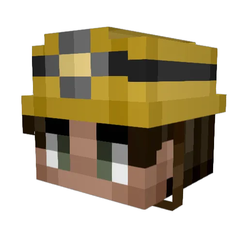 Corkinator Minecraft avatar head, 3D render