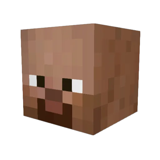 Corky_Amos Minecraft avatar head, 3D render
