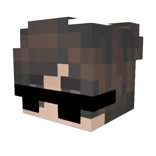 CorleoneG0D Minecraft avatar head, 3D render