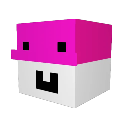 CorlinBorlin Minecraft avatar head, 3D render