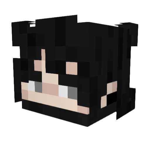 CorlissKin Minecraft avatar head, 3D render