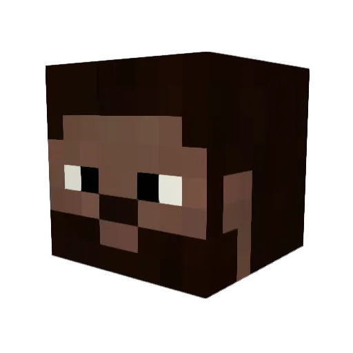 CornCob_McGee Minecraft avatar head, 3D render