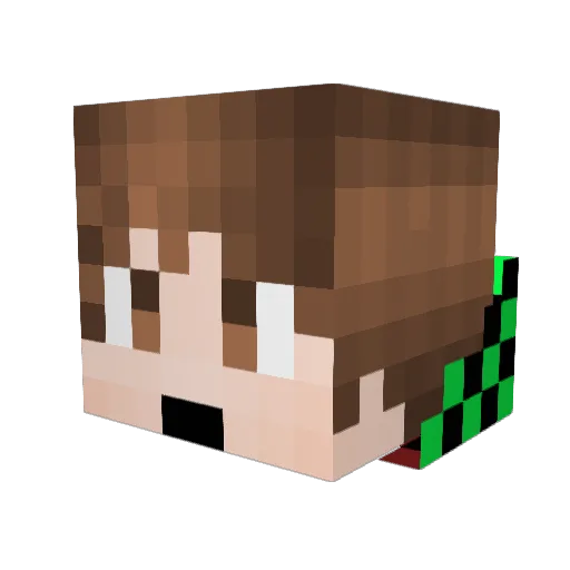 CornDog06 Minecraft avatar head, 3D render