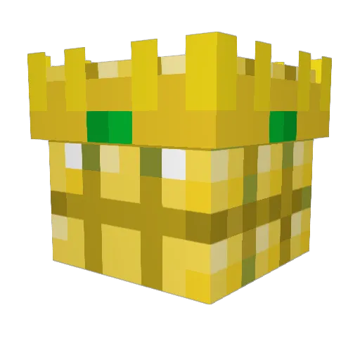CornKing2020 Minecraft avatar head, 3D render
