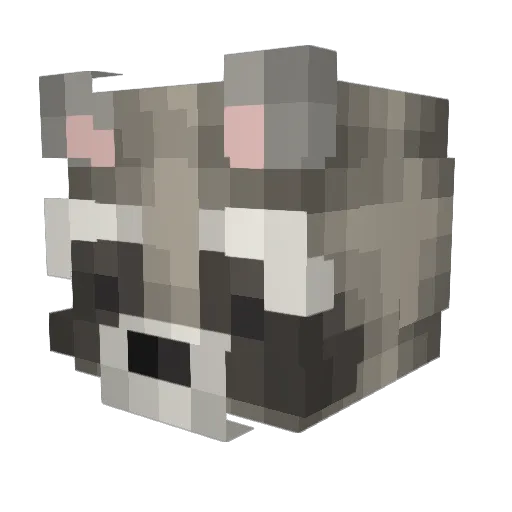 CornKob Minecraft avatar head, 3D render