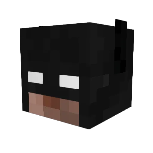 CornLok Minecraft avatar head, 3D render
