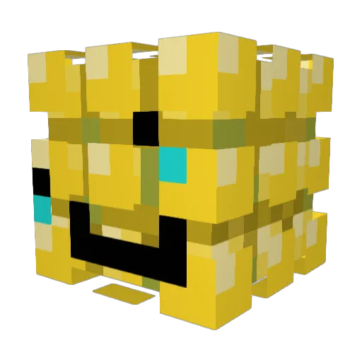CornOnACob Minecraft avatar head, 3D render
