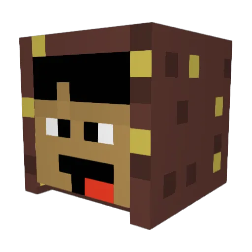 CornPoopSkid Minecraft avatar head, 3D render
