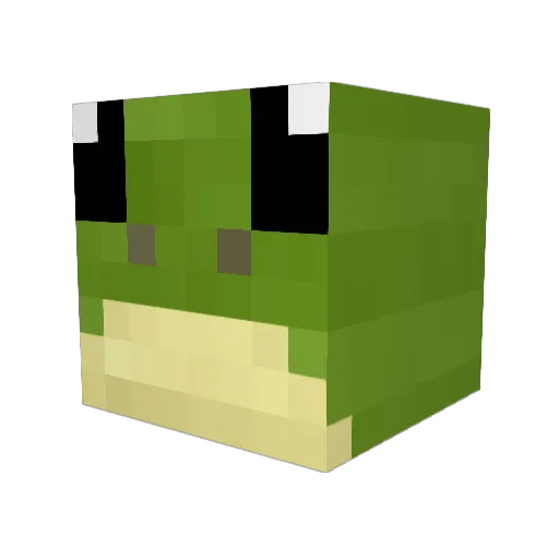 Cornalai Minecraft avatar head, 3D render