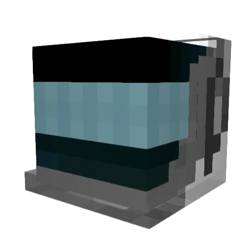Cornbreaded Minecraft avatar head, 3D render