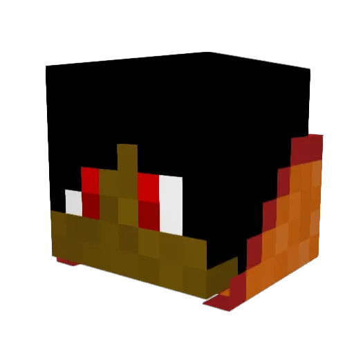 Corndawg72 Minecraft avatar head, 3D render