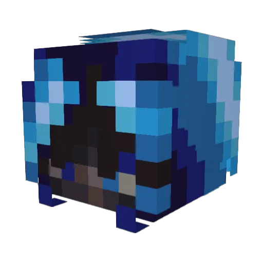 Corndog257 Minecraft avatar head, 3D render